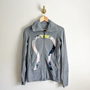 Lululemon In Stride Zip Up Jacket Gray 4